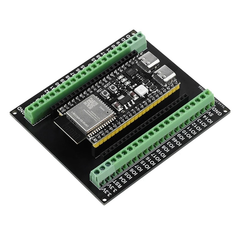 ESP32-S3 บอร์ดขยาย GPIO 1 เป็น 2 Breakout Board Double-Layers บอร์ดขยาย N8R2/N16R8 บอร์ดพัฒนา B