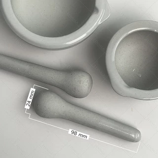 โกร่งบดยา เซรามิก Ceramic ครกบด พร้อมสาก ลูกบด ที่บดยา Mortar With Pestle