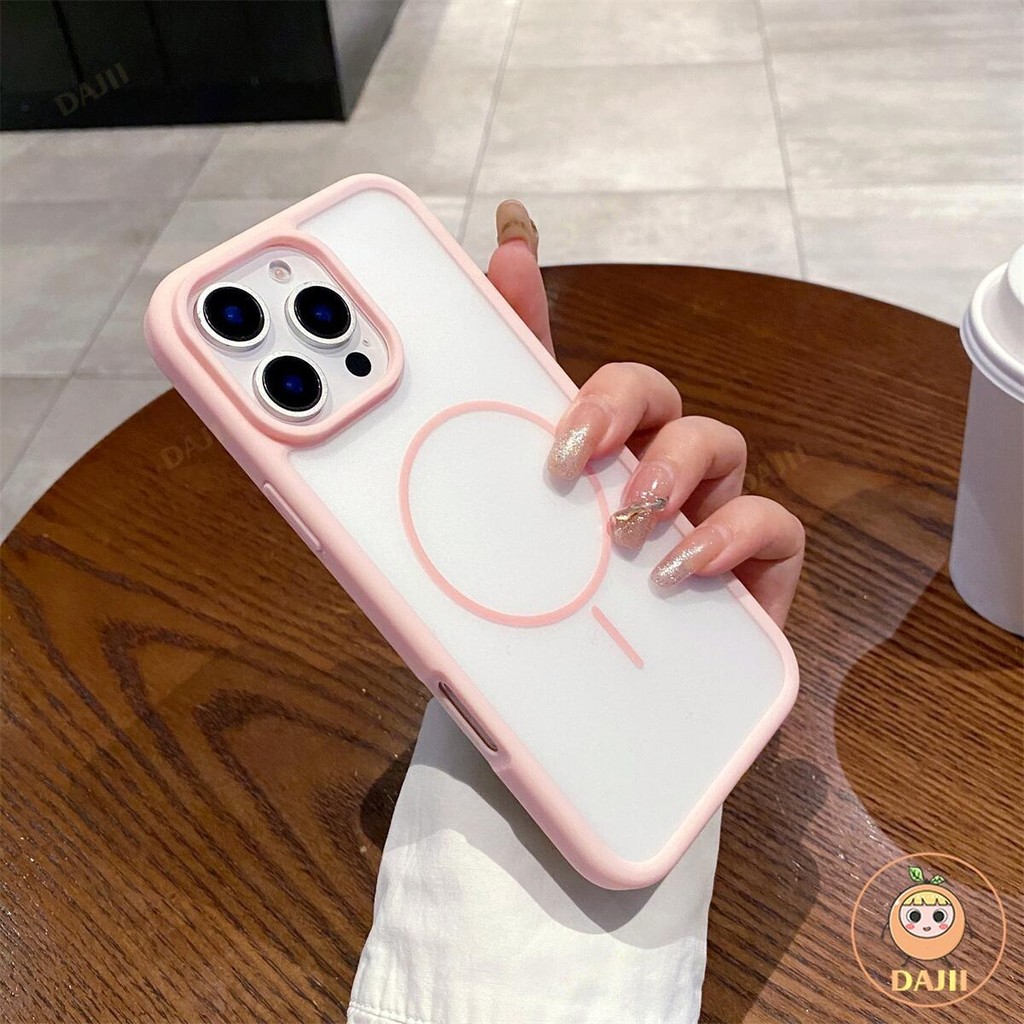 DAJII บบางเฉียบ ด้านใส ป้องกันลายนิ้วมือนุ่ม Case iPhone ใช้ได้กับ เคสไ โฟน Compatible For iPhone 16 15 14 13 12 11 Pro Max Plus เคสกันกระแทก Case