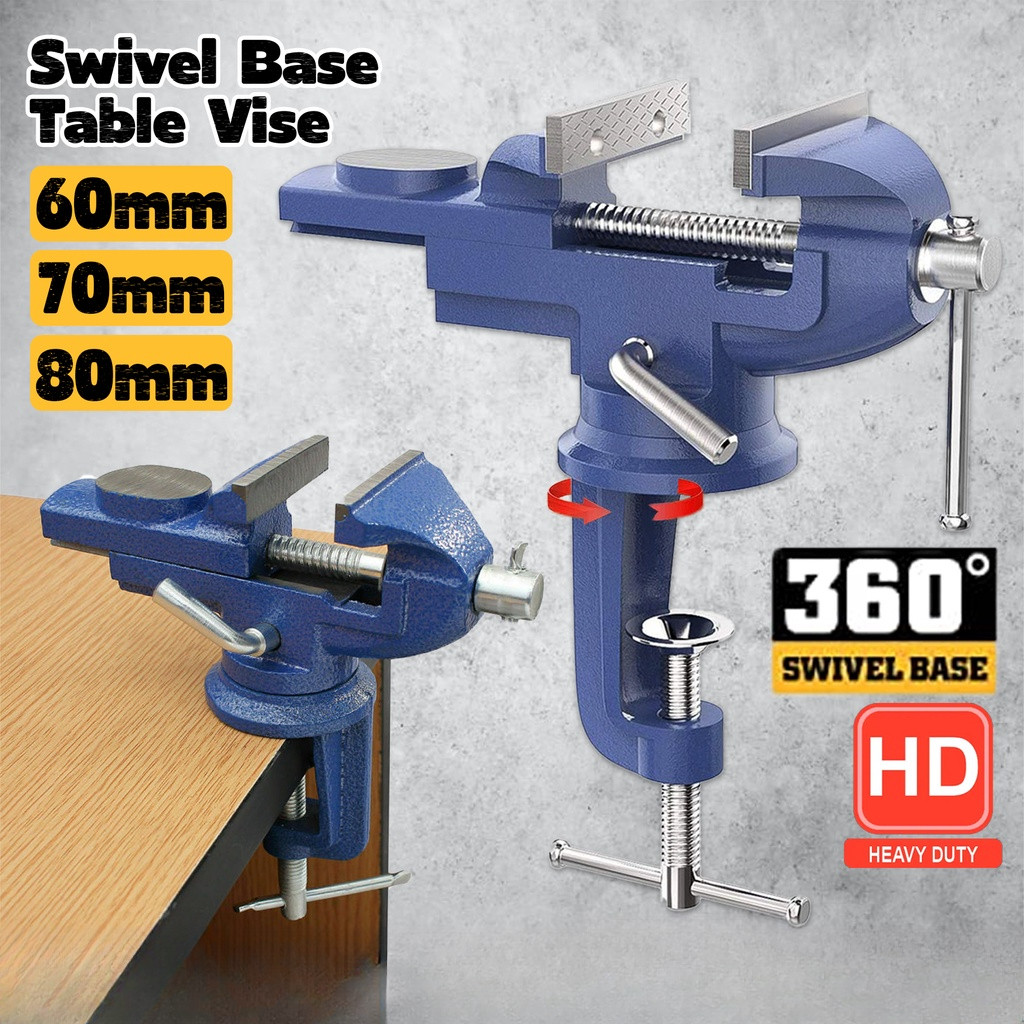 60 มม.70 มม.80 มม.ฐานหมุนตาราง Vise Clamp Heavy Duty งานไม้ Clamp Ragum Clamp ตารางทํางาน Bench Vice