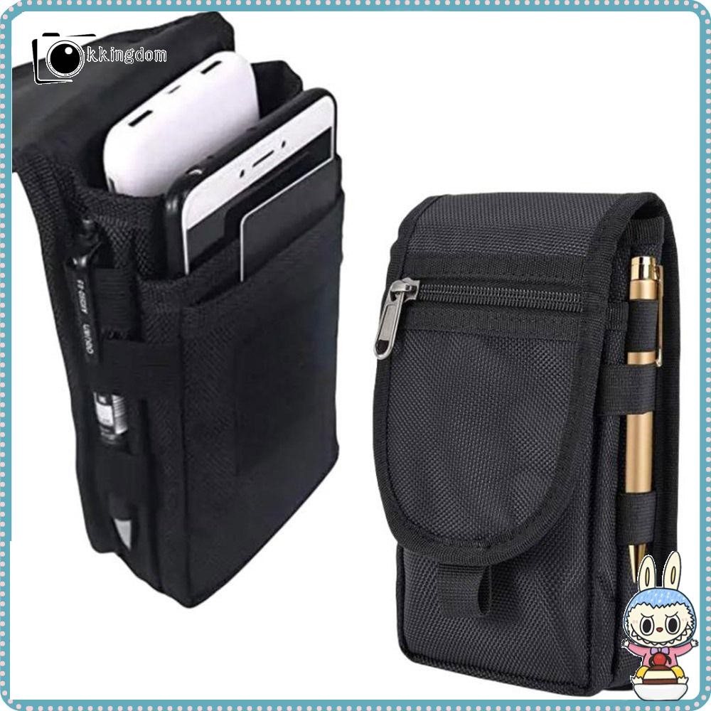Kkingdom กระเป๋าคาดเอว,ผ้ากันน้ําโทรศัพท์มือถือ,แบบพกพาต้นขาสะโพก Bum Belt Travel Casual Fanny Pack Men