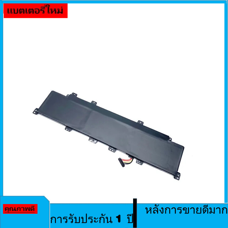 แบตเตอรี่แล็ปท็อปแท้ C21-X402 7.4v38w สำหรับ Asus Vivobook S300 S400 S400C S400CA S400E X402 X402C X