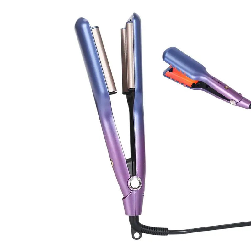 Waver Curling Iron 5 Temp Settings Ceramic Curling Wand Fast Heating Wavy Hair Curler Anti-Scald Hai