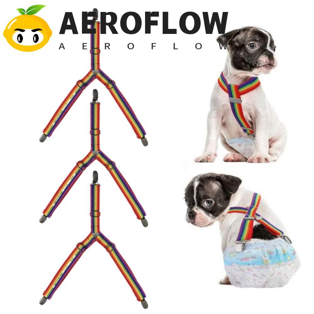 AEROFLOW สุนัขแขวน Anti-drop สายรัด,ปรับยืดหยุ่นสัตว์เลี้ยงสรีรวิทยากางเกงสายคล้องคลิป,สุนัขผ้าอ้อม Suspenders สีสันโพลีเอสเตอร์สุนัขผ้าอ้อม Keeper แขวนในร่ม/กลางแจ้