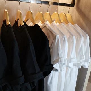 เสื้อยืดแขนสั้นผู้ชาย เสื้อยืดคอกลมสีพื้น คุณภาพดี​ ไม่ย้วย ไม่หด ไม่ต้องรีด ผ้านุ่มใส่สบาย ใส่ได้ทั้งชายและหญิง
