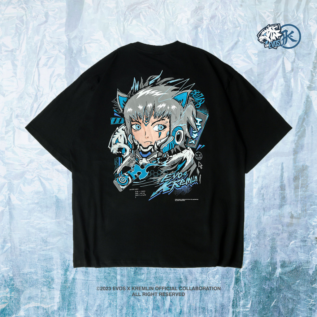 (EXO) KREMLIN x EVOS เสื้อยืดโอเวอร์ไซส์ - PROWLER