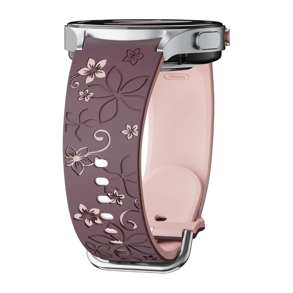 แกะสลักสําหรับ Samsung Galaxy นาฬิกา 7/5 Pro/4 6 40 มม.44 มม.6Classic 43 47 มม.ซิลิโคนกีฬาไม่มีช่องว่างสร้อยข้อมือ correa Galaxy นาฬิกา 7 FE 40 มม.สายรัด - รูปที่ 6