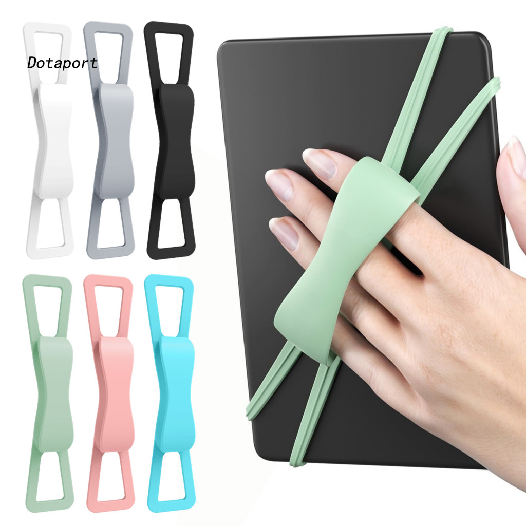 Handle Grip Strap สายคล้องมือยืดหยุ่น Universal ซิลิโคนสายคล้องมือสําหรับแท็บเล็ต Kindle Secure Fing