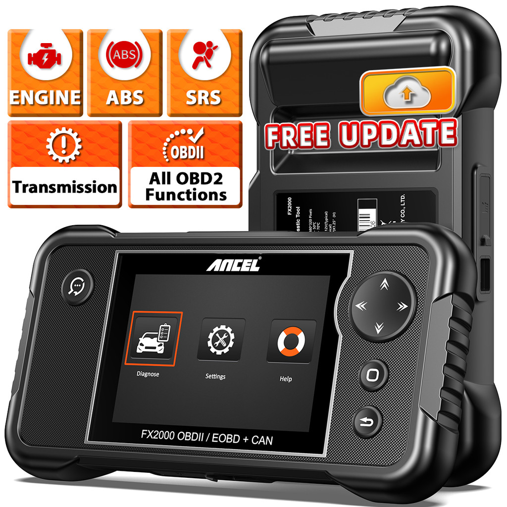 Ancel FX2000 OBD2 เครื่องสแกนเนอร์ auto vin เครื่องอ่านโค้ด วินิจฉัยระบบเบรก ถุงลมนิรภัย เกียร์ เครื่องยนต์
