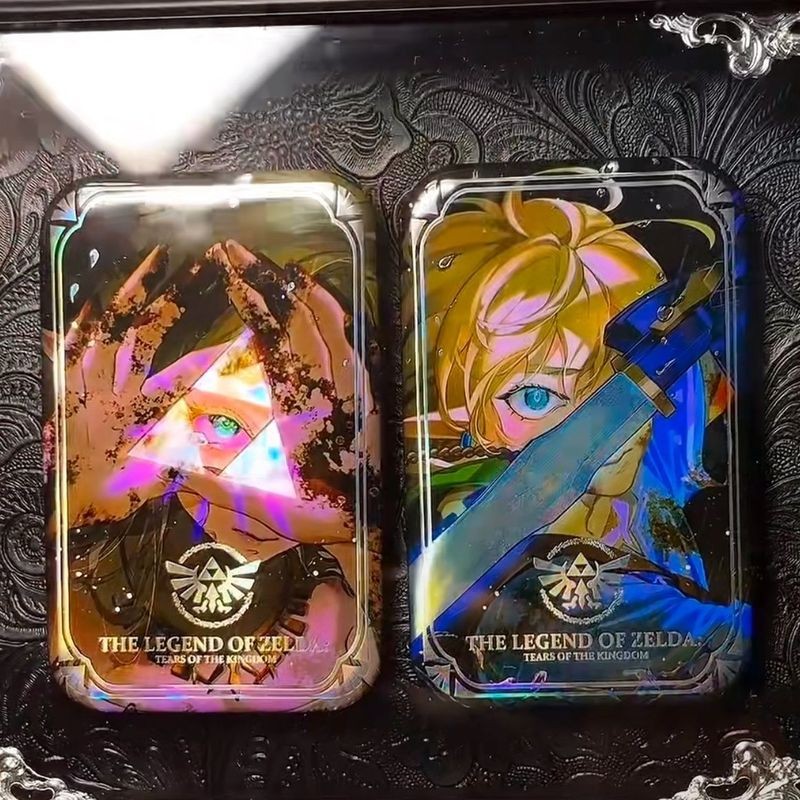 [Bota Shop] The Legend of Zelda อะนิเมะเกมรูปสี่เหลี่ยมผืนผ้า Tinplate Badge ของขวัญวันเกิดเข็มกลัดเ