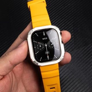Band + กรณีกีฬาสายรัดซิลิโคน TPU + PC ฝาครอบกันชนสําหรับ Apple Watch Ultra 2 49 มม.42 44 45 46 มม. iWatch Series10/8/7/SE/6/5