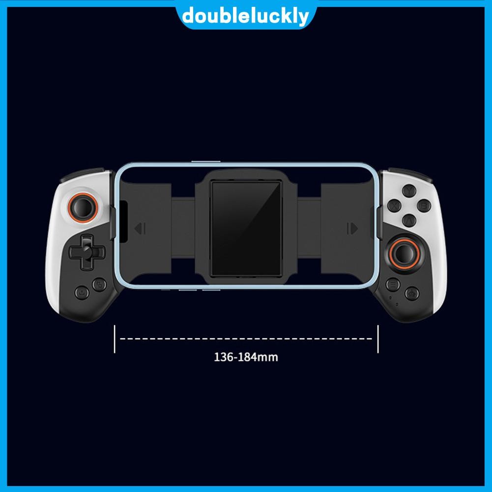 2 in 1 Telescopic Gamepad ประเภท C Dual จอยสติ๊กไร้สาย Cooling ตัวควบคุมเกมมือถือสําหรับ iPhone Android โทรศัพท์สวิทช์ PC