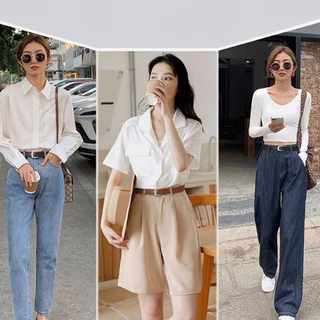 🆔888 เข็มขัดหนังอย่างดี เข็มขัดผู้หญิง สีเอิร์ธโทน สไตล์เกาหลี พร้อมส่ง📦