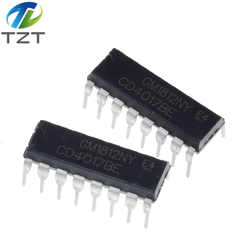 10PCS CD4017 CD4017B CD4017BE 4017 DECADE COUNTER DIVIDER