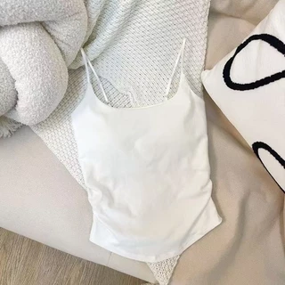 SP-16 สายเดี่ยวสีพื้น สายเดี่ยว มีฟองน้ำไม่ต้องใส่เสื้อใน เสื้อผ้าผู้หญิง ผ้าใส่สบาย พร้อมส่ง