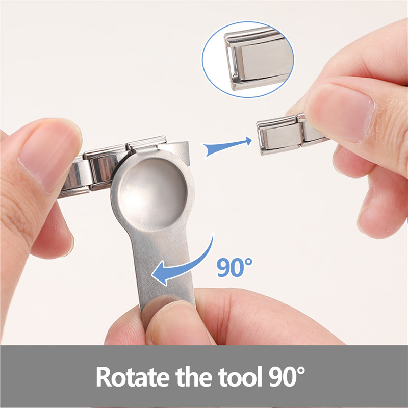 Tai Chi ดอกไม้อิตาเลี่ยน Charm สร้อยข้อมือ Fit 9 มม.สร้อยข้อมือสแตนเลส DIY เครื่องประดับทําอุปกรณ์เสริม Retro บุคลิกภาพโมดูลสร้อยข้อมืออุปกรณ์เสริม - รูปที่ 5