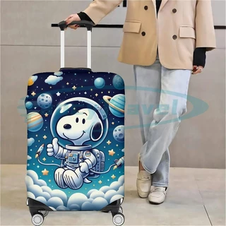 Snoopy ผ้าคลุมกระเป๋าเดินทาง กระเป๋าเดินทาง ผ้ายึดได้เยอะ กันฝุ่น กันรอย สวมใส่ได้ ข้น 18/20/22/24/26/28/32นิ้ว