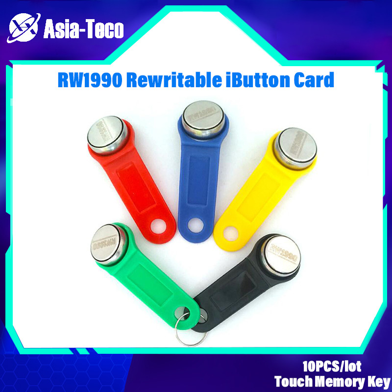 10 ชิ้น/ล็อต RW1990 Rewritable Touch Memory Key IButton Copy Card ซาวน่า Key TM tag