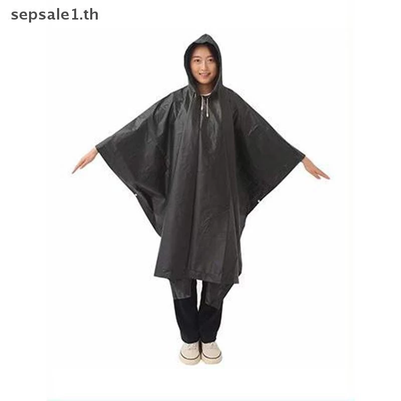 เสื้อกันฝนแขนยาวมีฮู้ด สำหรับขี่มอเตอร์ไซค์ เดินป่า และท่องเที่ยว thumbnail 8