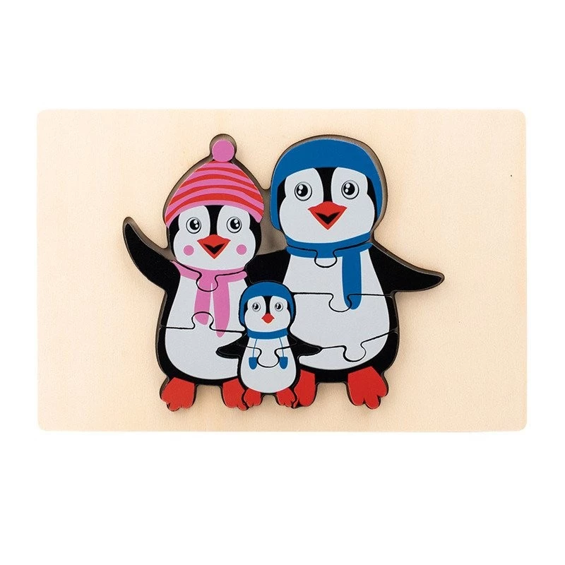 จิ๊กซอว์ไม้ 3D รูปสัตว์ ของเล่นเสริมพัฒนาการสำหรับเด็ก thumbnail 7