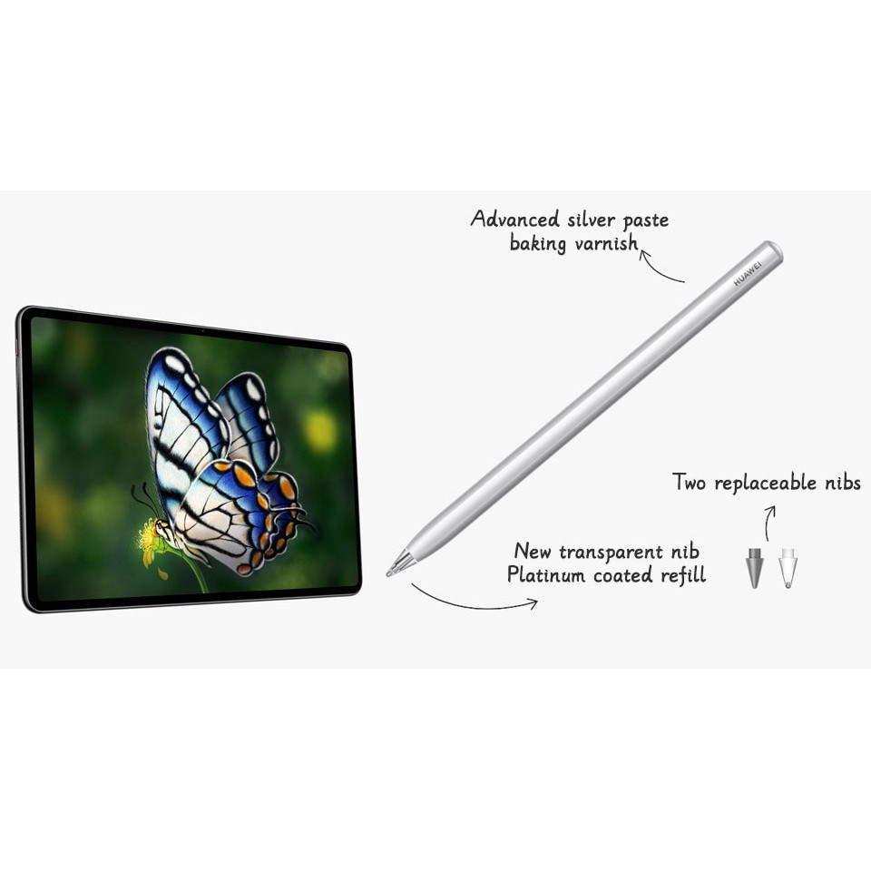Original HUAWEI M-Pencil 2nd Touch ปากกาสําหรับ MatePad 11.5 2023 ใหม่/11/10.8/10.4 MatePad กระดาษ MateBook E GO Matepad 11.5S 2024 สนับสนุนการปฏิเสธฝ่ามือ COD - รูปที่ 4