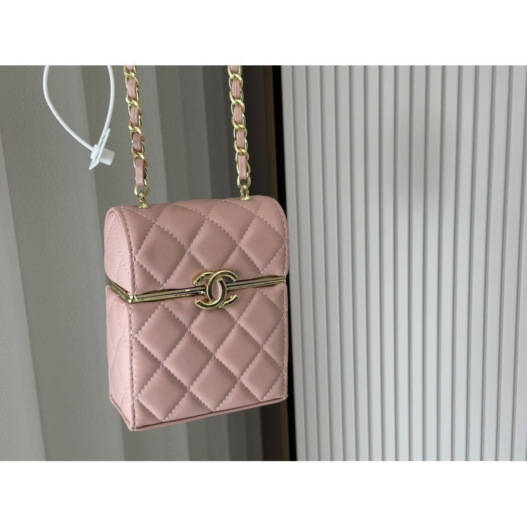 Cha*n**l cha*n**l Womens Red box)women cha*n**l Chain Wallet (พร้อมซอง (พร้อม cha*n**l Fashion Elega