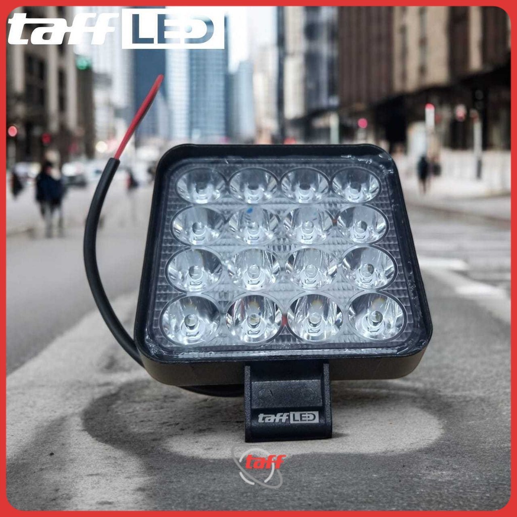 TaffiLED สปอตไลท์รถยนต์ LED Floodlight สีขาวนวล IP68 48W - D841