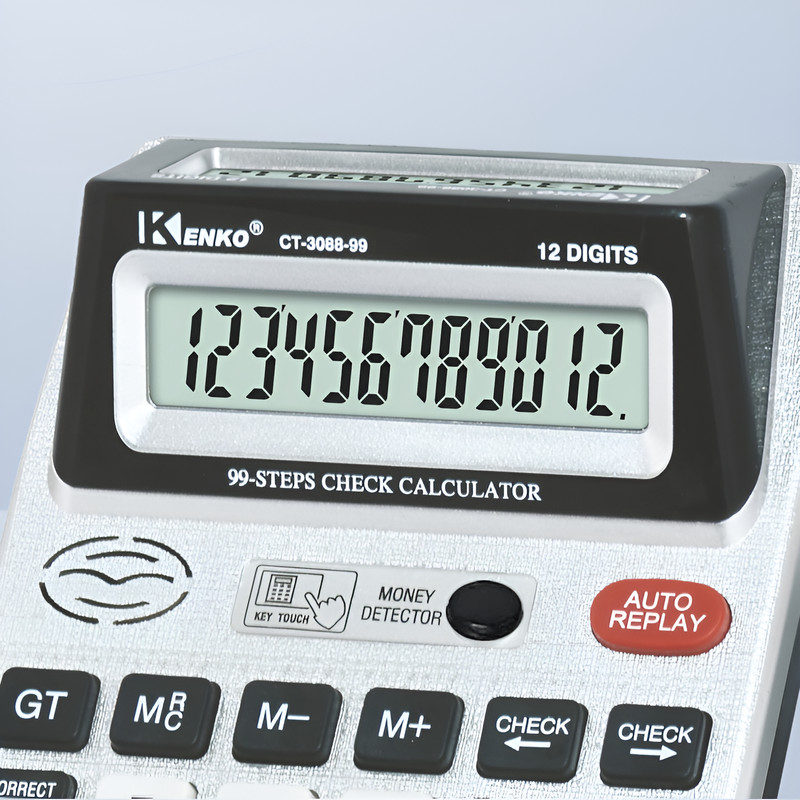 ✅เครื่องคิดเลขตั้งโต๊ะ 2 จอ 12 หลัก พร้อมแสง UV ตรวจธนบัตรปลอม ฟังก์ชันบัญชี-คํานวณภาษี จอใหญ่ชัดเจน เหมาะสํานักงาน-ร้านค้า​ - รูปที่ 4