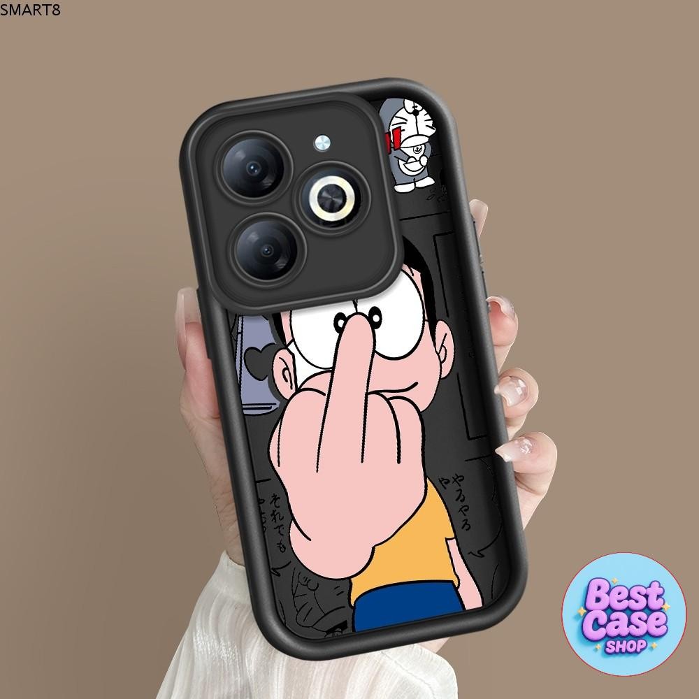 For Infinix Smart 8 เคสอินฟินิกซ์ เคส JGS New Original Design Soft Liquid Silicone Camera Protection Phone Case Cover