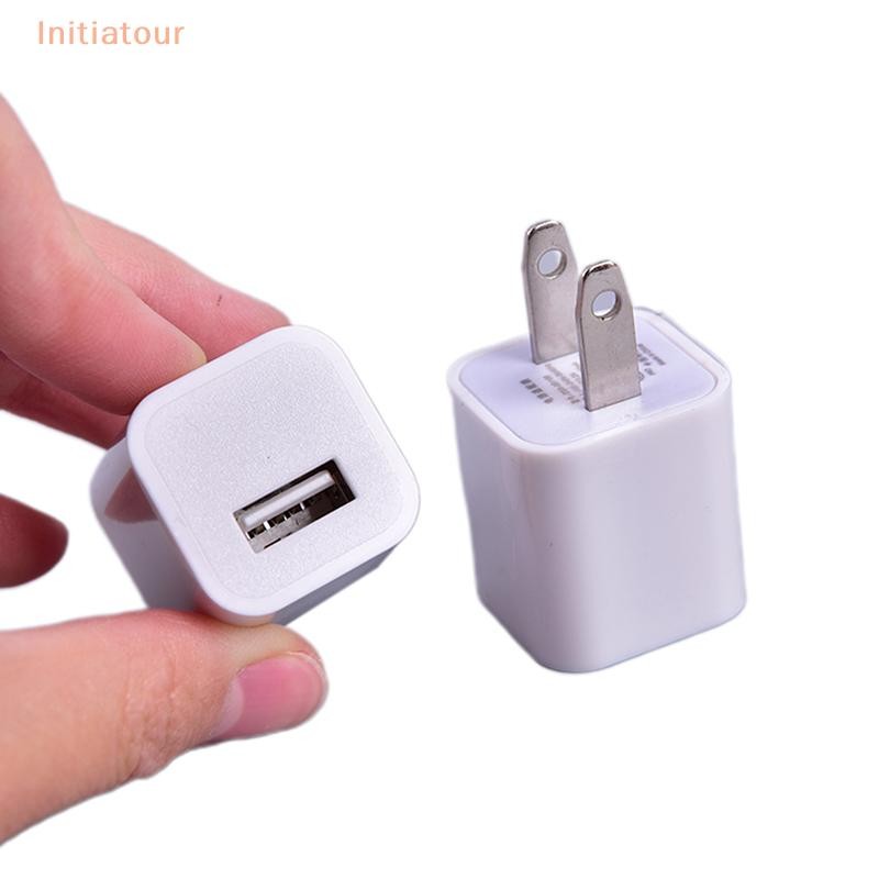 [Initiatour] อะแดปเตอร์ USB Cube 5W เครื่องชาร์จติดผนังสําหรับ iPod, iPad, iPhone 5/5c/5s/6/6s/7 Plus