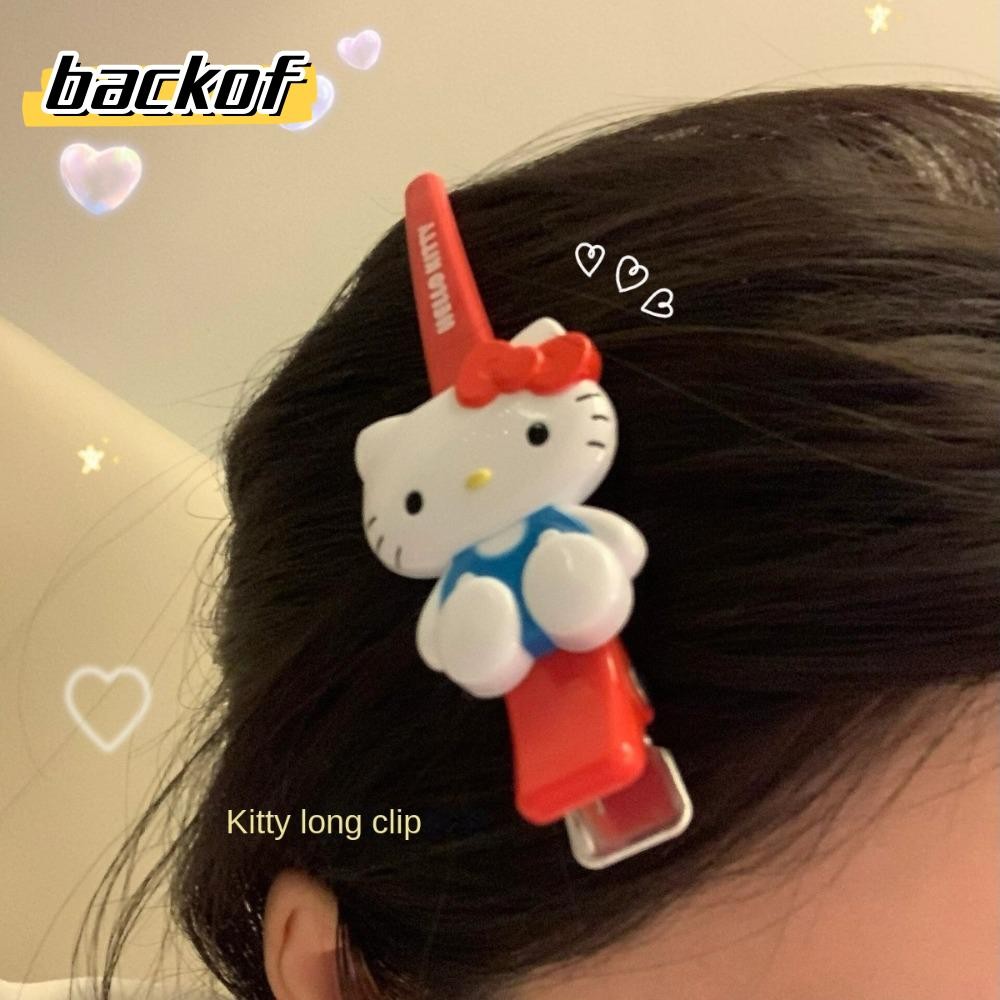 Backof การ์ตูนอะนิเมะ Hairpin, น่ารัก Lady Bangs ด้านข้าง Barrette Sanrio Hello Kitty กิ๊บติดผม, เครื่องมือแต่งหน้าของขวัญสาว Headwear