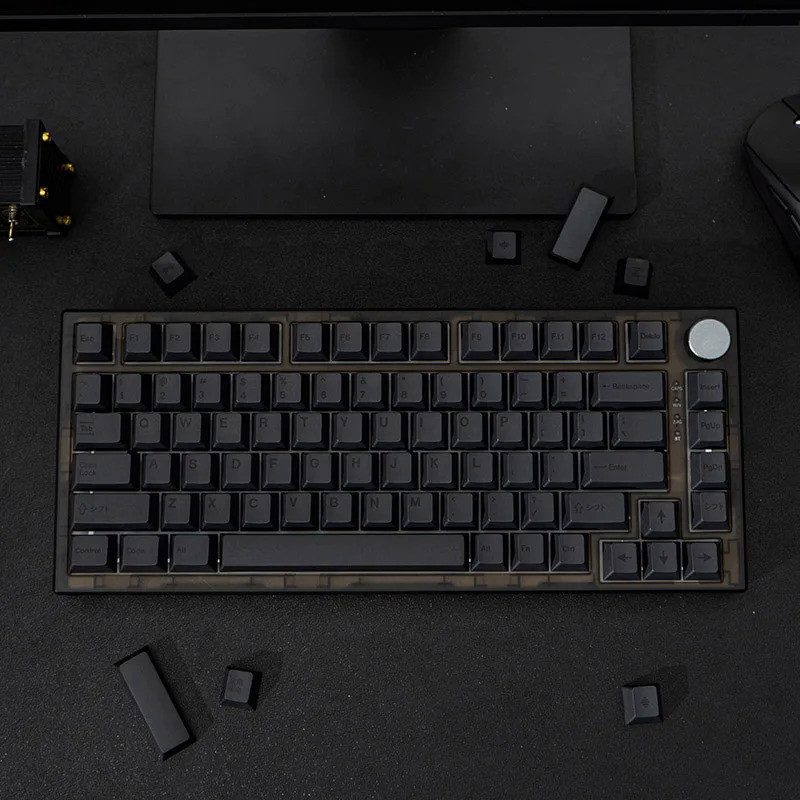 144 Keys GMK Clones Dark Keycaps Minimall Black PBT Dye Sub KeyCap Cherry Profile For Mechanical Key