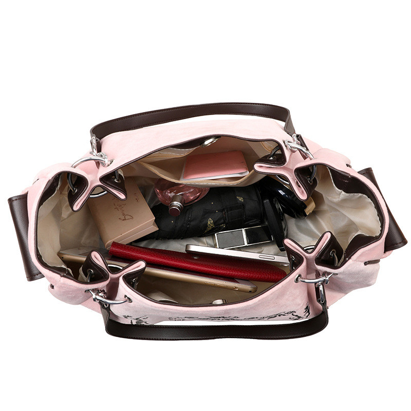 Mousoon ความจุขนาดใหญ่ Retro Artistic พิเศษ Chain Tote ผู้หญิงใหม่แฟชั่นกระเป๋าฟักทอง Crossbody นุ่ม