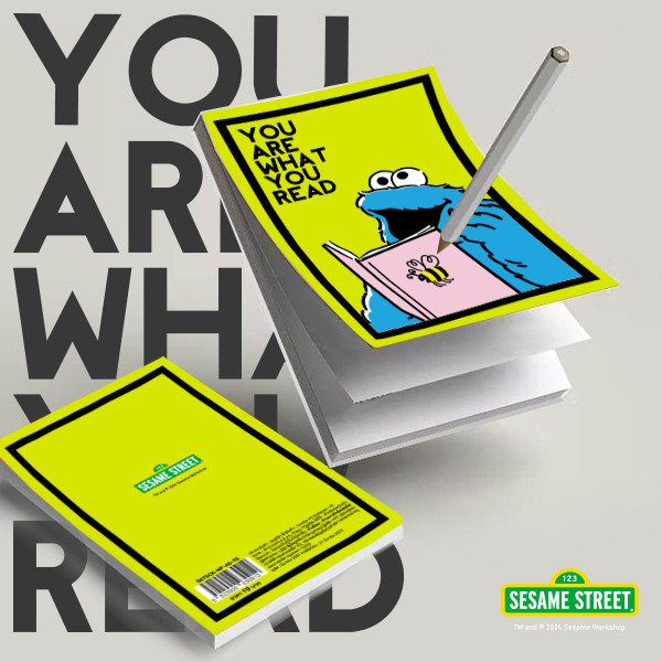 Se-ed (ซีเอ็ด) : SST5-สมุดฉีก A6 : SST&YWR Cookie Monster A6 Notepad (SST5CK-NP-