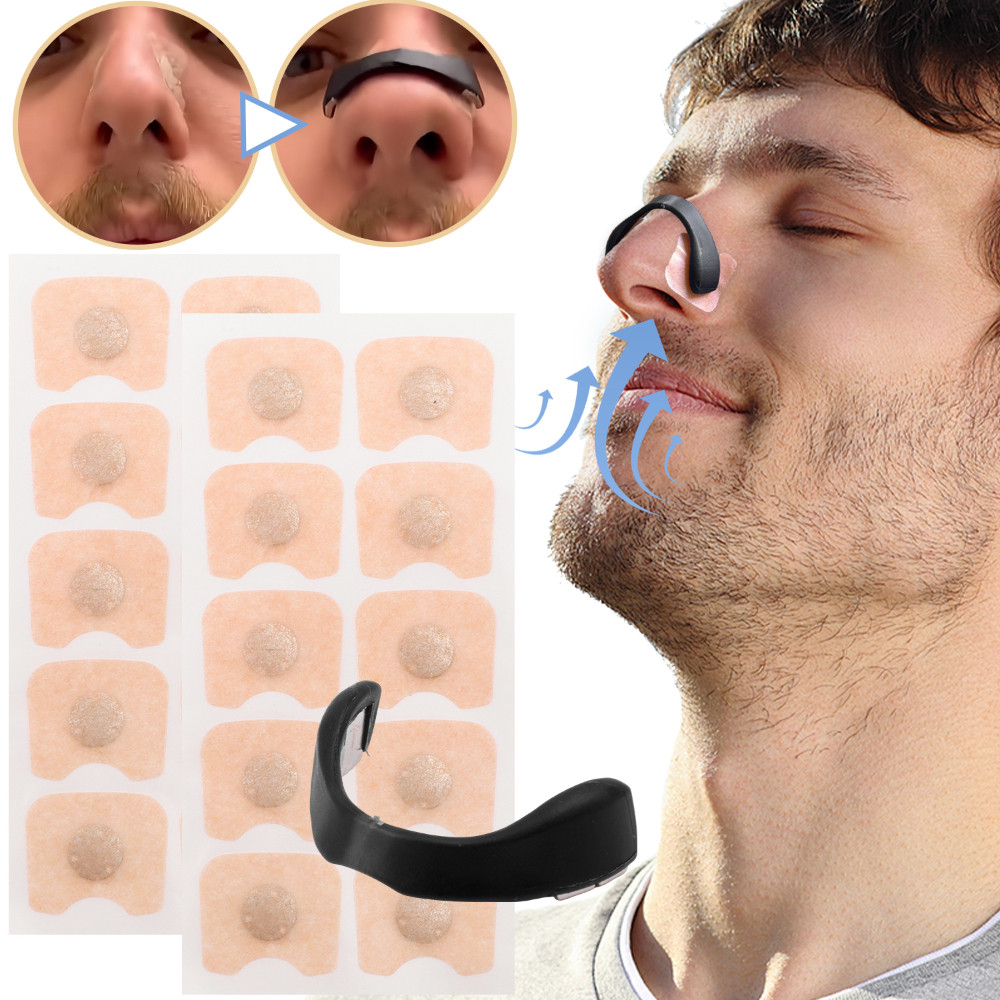 Nasal Breathing Dilators Starter Kit Magnetic Anti-Snoring Nose Breath Strips ปรับปรุงคุณภาพการนอนหลับลดการนอนกรนเครื่องมือ