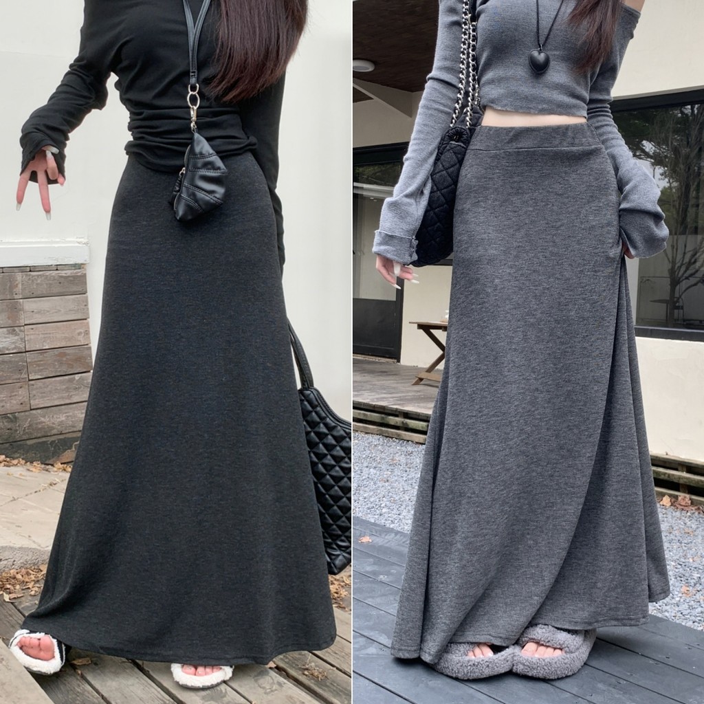 Hotgirl พร้อมส่ง กระโปรงเอวสูงผู้หญิง กระโปรงยาว y2k ผ้าสบายๆ ลําลอง รุ่นใหม่ล่าสุด น่ารักและเซ็กซี่