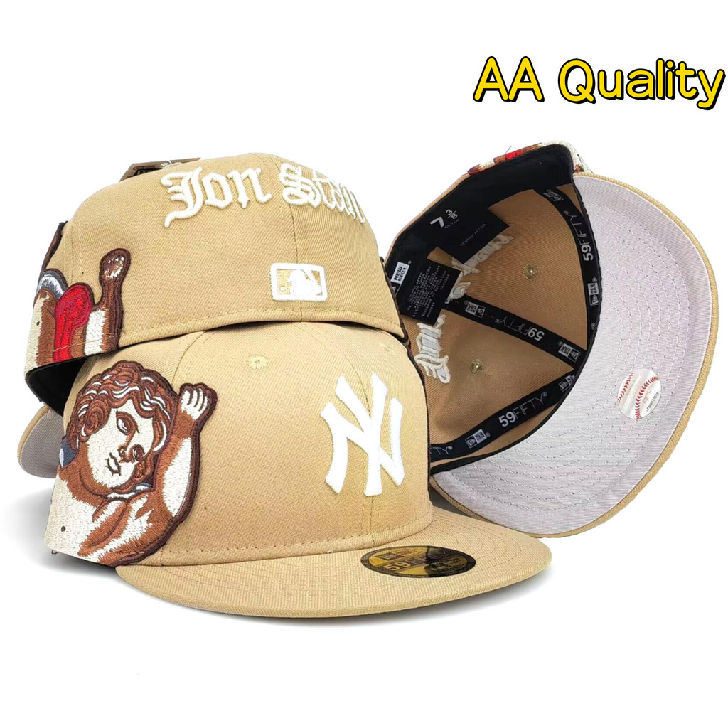 ใหม่ Era Jon Stan X MLB New York Yankees ติดตั้งหมวก Bisbal เย็บปักถักร้อยโลโก้ Letter บน Angel Mens Enclosed แบน Eave Hip-hop หมวก