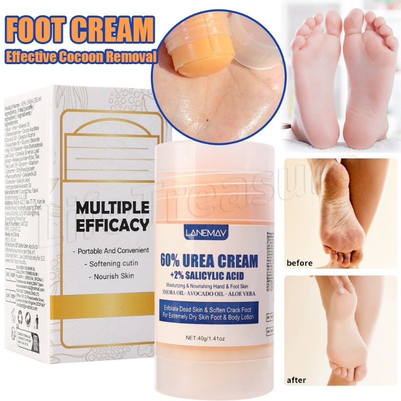 40g Ultra-hydrating 60% Urea Foot Cream - Foot Cream - Foot Care Moisturizing Cream - Nourishing Han