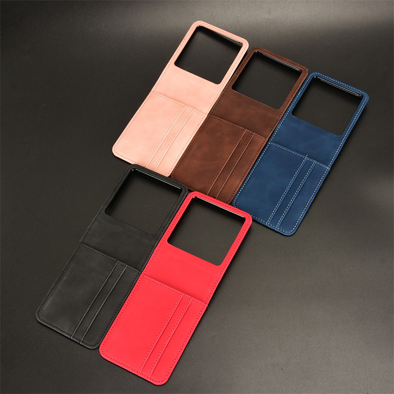 สําหรับ Infinix Zero Flip 5G กระเป๋าธุรกิจกระเป๋าสตางค์หนังหนังช่องเสียบการ์ดหนังสําหรับ Infinix Zer