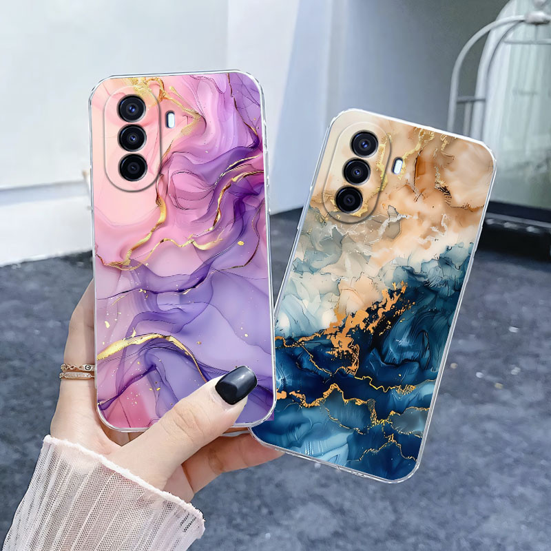สําหรับ Huawei Nova Y71 Y61 Y91 Y70 กรณีเคสโทรศัพท์หรูหราสําหรับ Huawei Nova Y70 Y62 Plus ดอกไม้ซิลิ