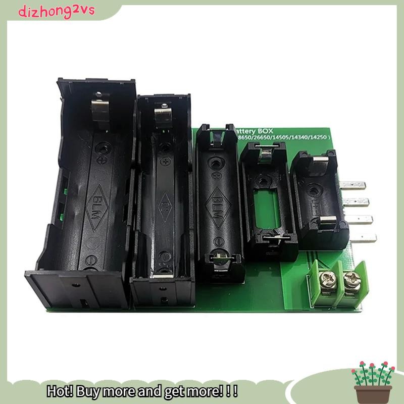 [dizhong2vs]เคสทดสอบแบตเตอรี่ 4 & 2 สายเทอร์มินัล 18650 26650 14505 14340 1425 แบตเตอรี่ผู้ถือทดสอบก