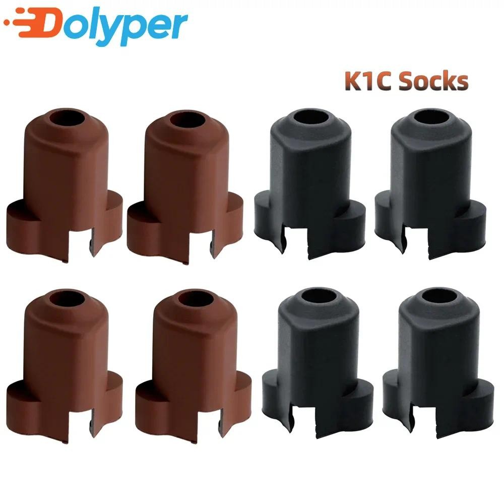 5-20pcs K1C ซิลิโคนถุงเท้า, 3D เครื่องพิมพ์ Hotend Thermal Barrier ฝาปิดความร้อนบล็อกสําหรับ Crealit