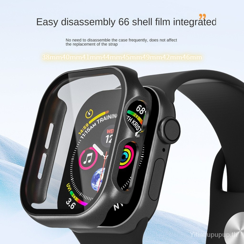 เหมาะสำหรับ Apple Watch S10/9/8/7/6/5/4/3/2/1 /se เคสป้องกันชิ้นเดียว38/40/41/42/44/45/49/46mmสาย
