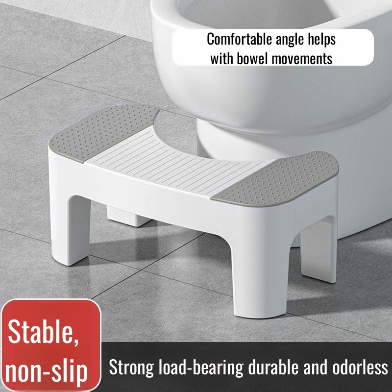 Toilet stool household thick non-slip toilet squat artifact adult footstool toilet stool pregnant wo