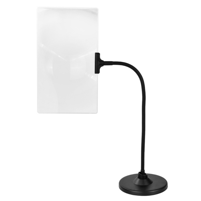 WIN แว่นขยาย 4 ครั้งพร้อมขาตั้ง 10x5 7 นิ้วแว่นขยายแบบเต็มหน้าขนาดใหญ่ยืดหยุ่นที่ถอดออกได้เดสก์ท็อปแ