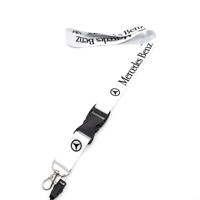 แฟชั่นสายคล้องคอ Lanyard Key โทรศัพท์มือถือทํางาน ID การ์ดแขวนเชือกสําหรับ Mercedes Benz ACESG Class