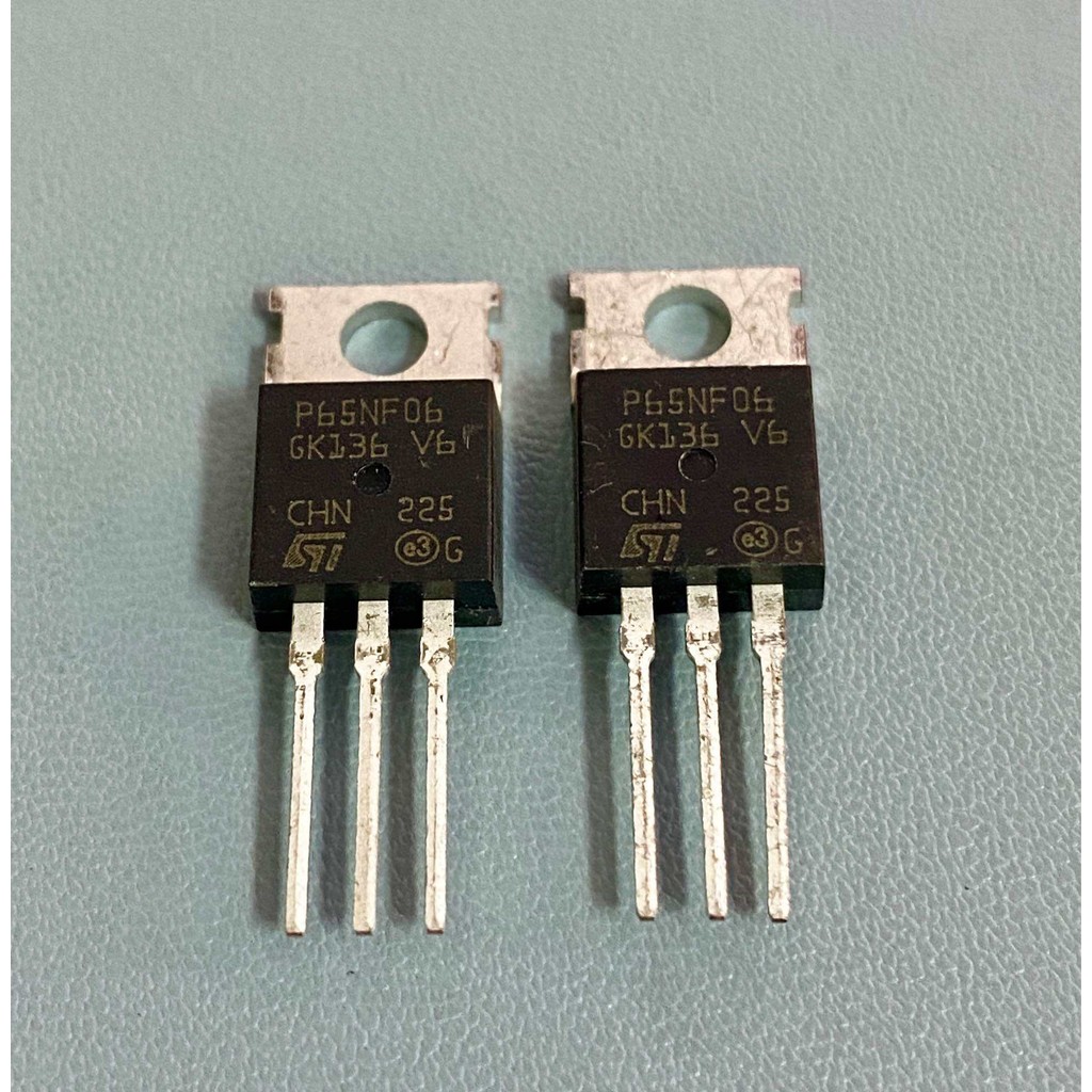 P65NF06 แท้ MOSFET 65A60V(ราคาต่อชิ้น) มีพร้อมส่งในไทย