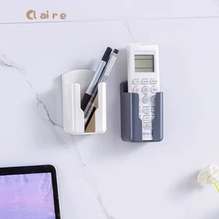 🏡ที่วางรีโมทคอนโทรล แบบสากล - กล่องเก็บรีโมทคอนโทรลทีวี - ชั้นเก็บของ แบบติดผนัง - ชั้นเก็บที่ชาร์จโทรศัพท์มือถือ Claire