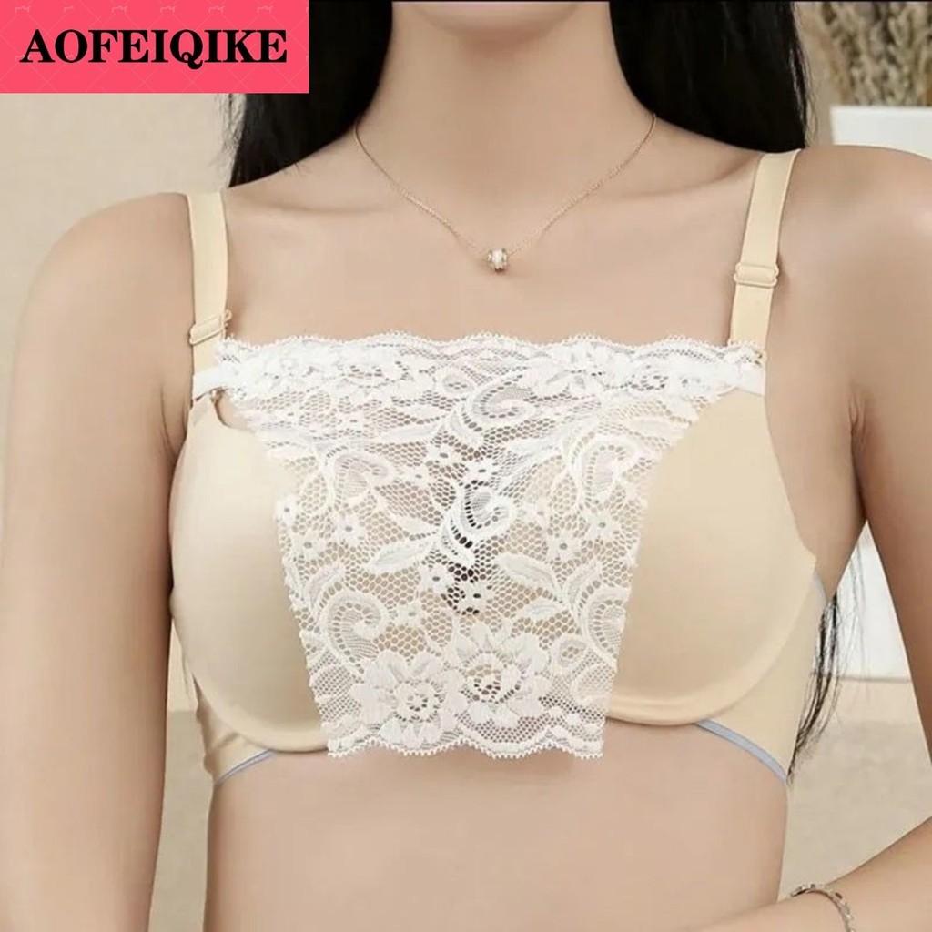 Aofeiqike One-piece Breast Protector Anti-glare หญิงฤดูร้อนลูกไม้ Bustier Neckline สติกเกอร์สิ่งประดิษฐ์ Bottoming