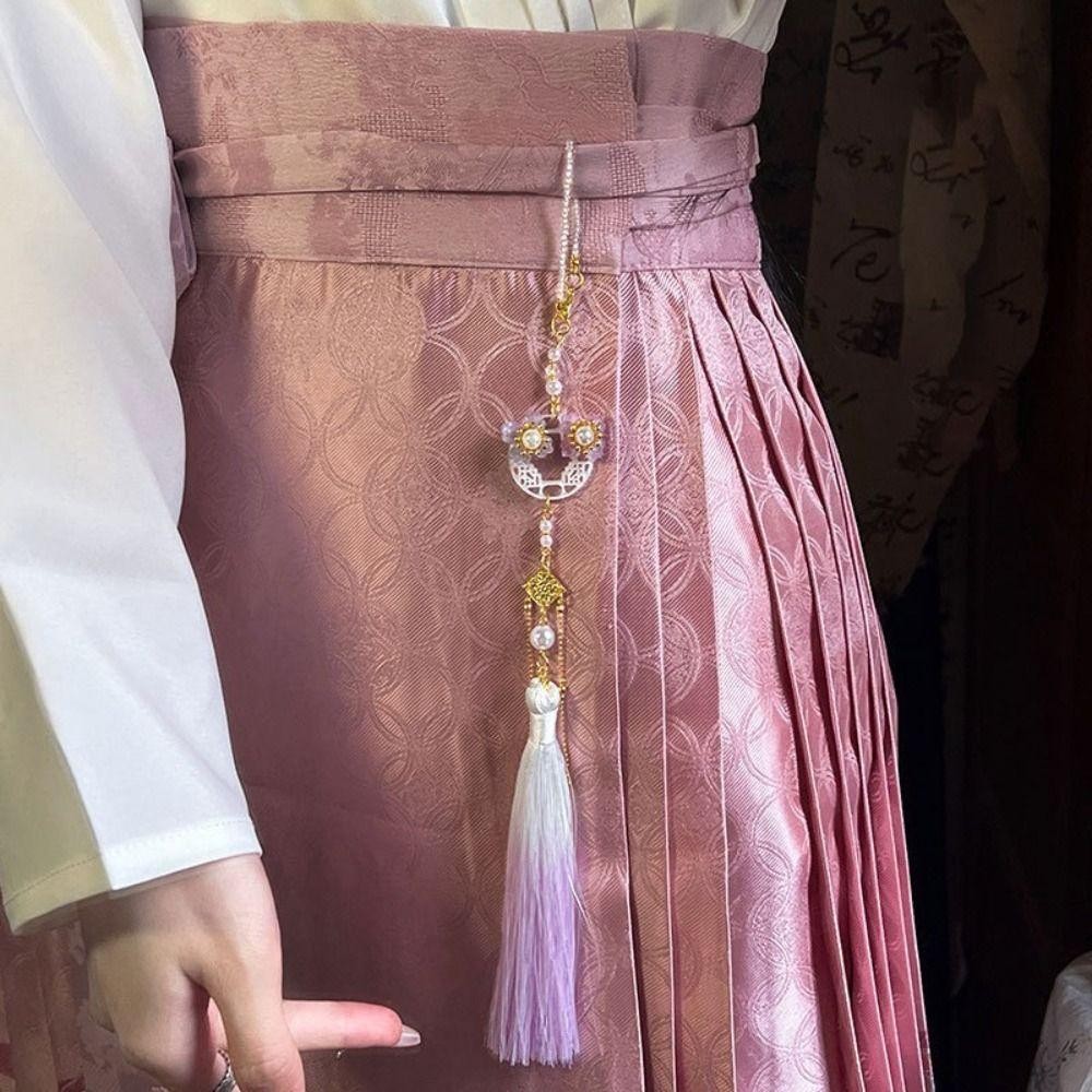 เจรีมี1 ฮันฟู พู่จี้,สไตล์จีนโบราณ ฮันฟู ชุดสวม, ย้อนยุคเครื่องแต่งกายสาวแขวนเอวเครื่องประดับพวงกุญแจ - รูปที่ 4